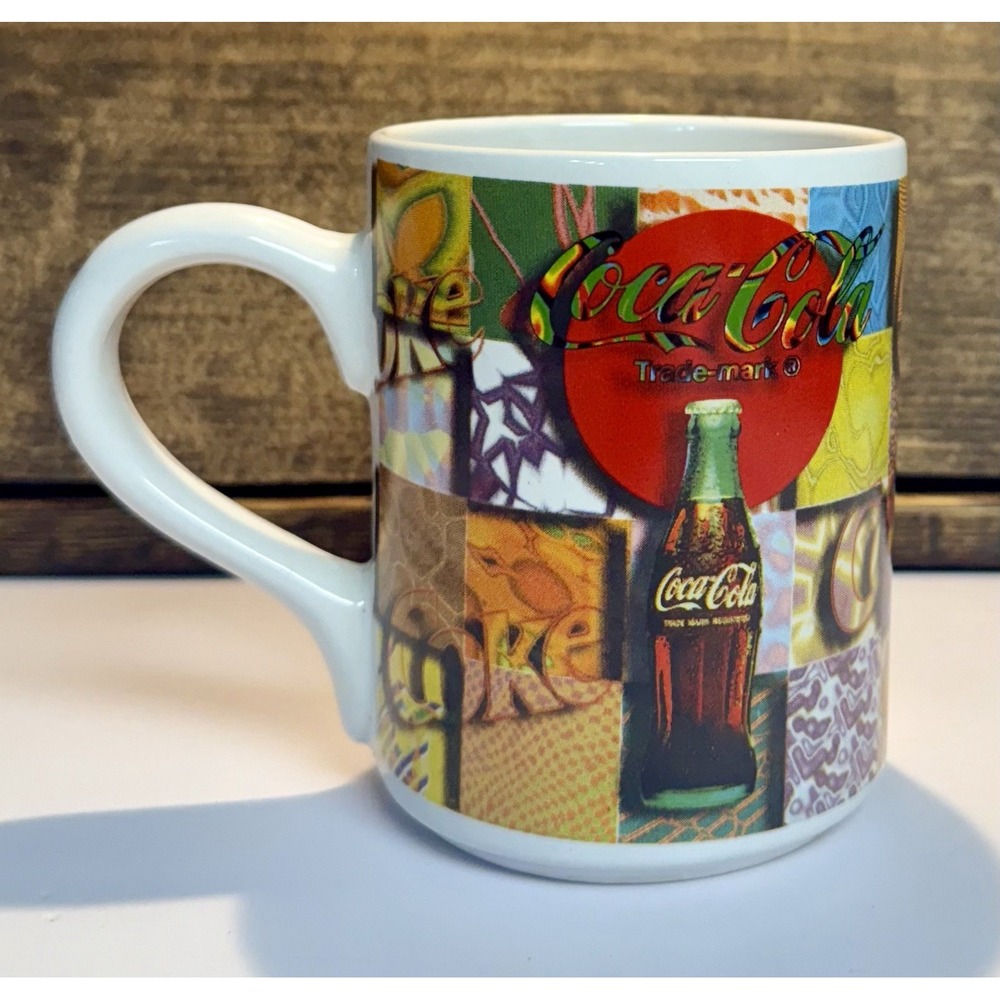 Vintage Coca Cola 1997 Coffee Cup Mug‎ Gibson Collectible 4.5